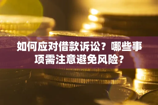 武汉如何应对借款诉讼？哪些事项需注意避免风险？