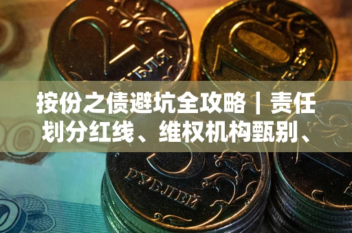 武汉按份之债避坑全攻略｜责任划分红线、维权机构甄别、纠纷处理全流程拆解