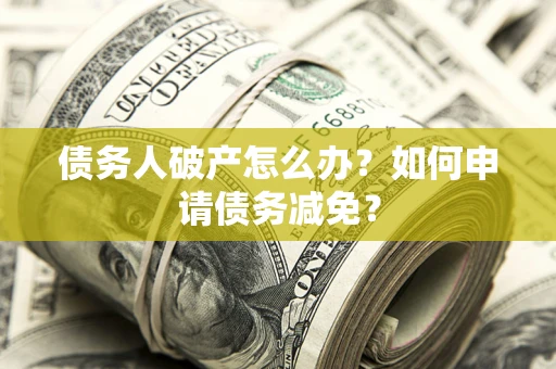 武汉债务人破产怎么办？如何申请债务减免？