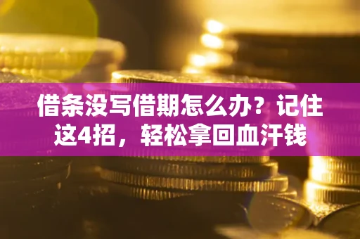 武汉借条没写借期怎么办？记住这4招，轻松拿回血汗钱