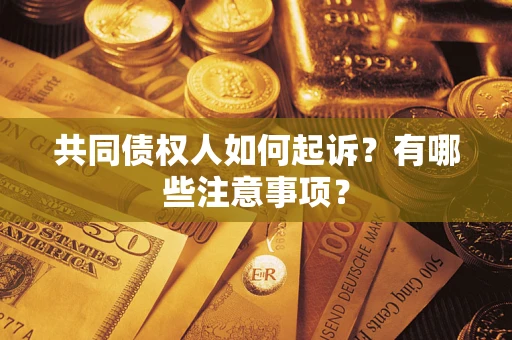 武汉共同债权人如何起诉？有哪些注意事项？
