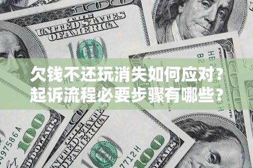 武汉欠钱不还玩消失如何应对？起诉流程必要步骤有哪些？