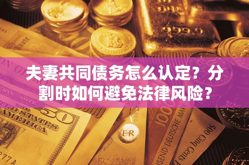 武汉夫妻共同债务怎么认定？分割时如何避免法律风险？
